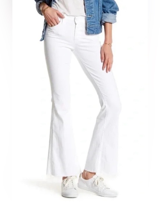 MOTHER Denim - Mother The Cruiser Women's White Flare Jeans sz 31